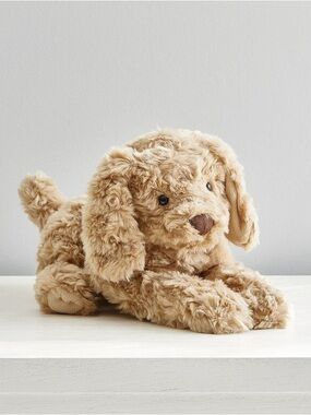 Pottery Barn Kids Labradoodle Plush Tan Puppy Dog Toy Medium Soft Cuddly Pet